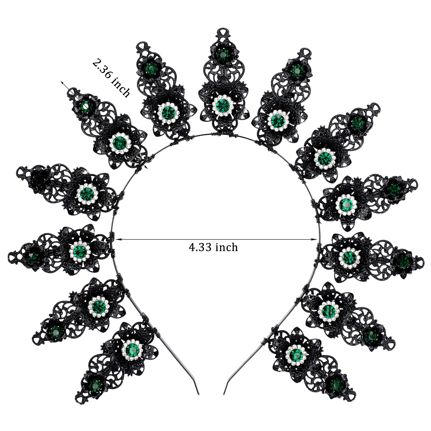 Black Halo Crown Headpiece Goddess Spiked Headband