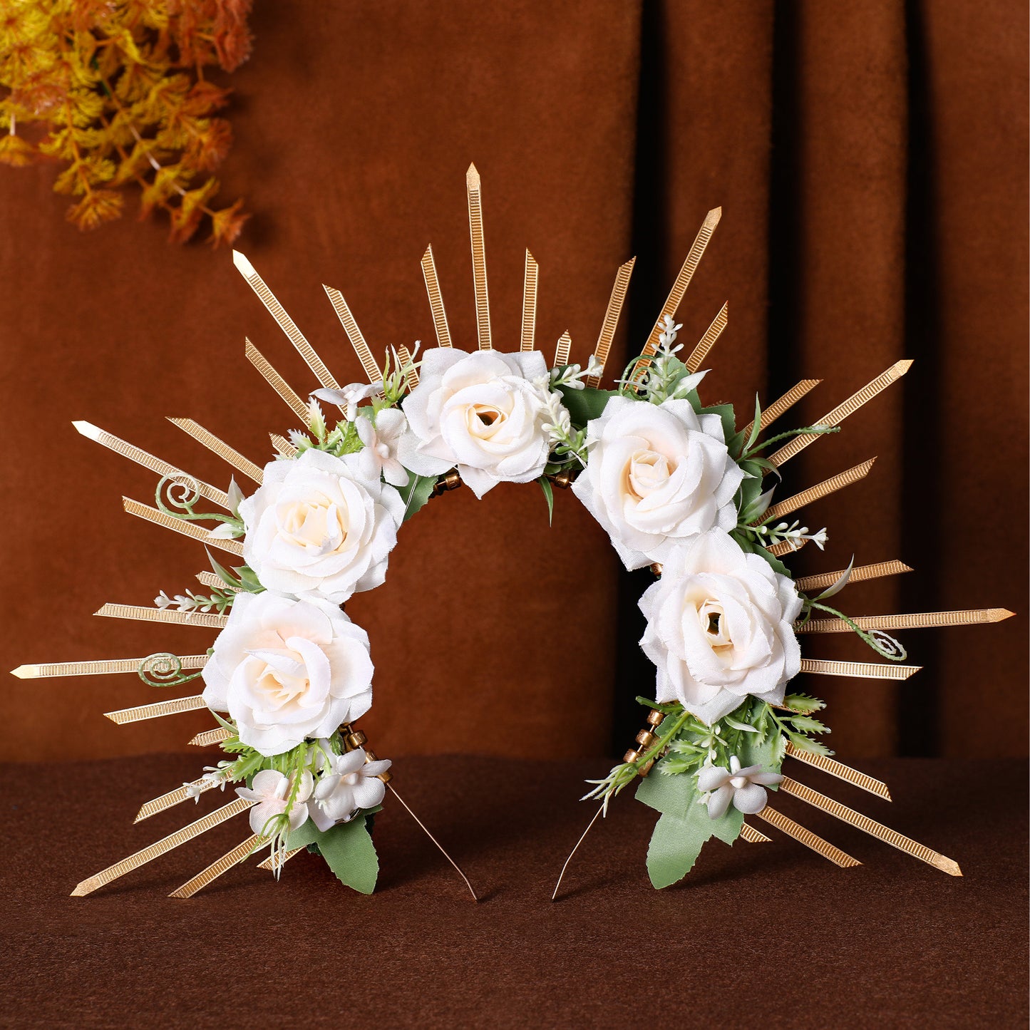 LED Flower Halo Crown - Fairy White Flower Costume Headband