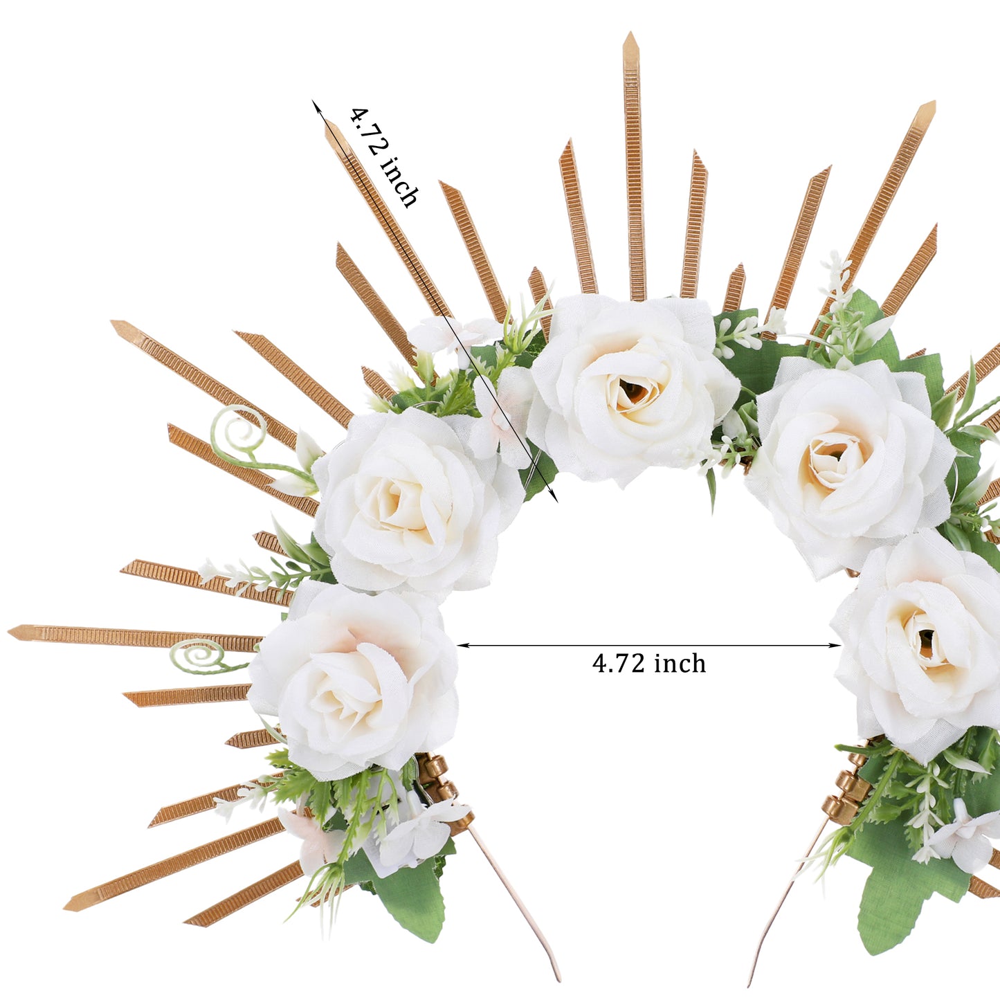 LED Flower Halo Crown - Fairy White Flower Costume Headband