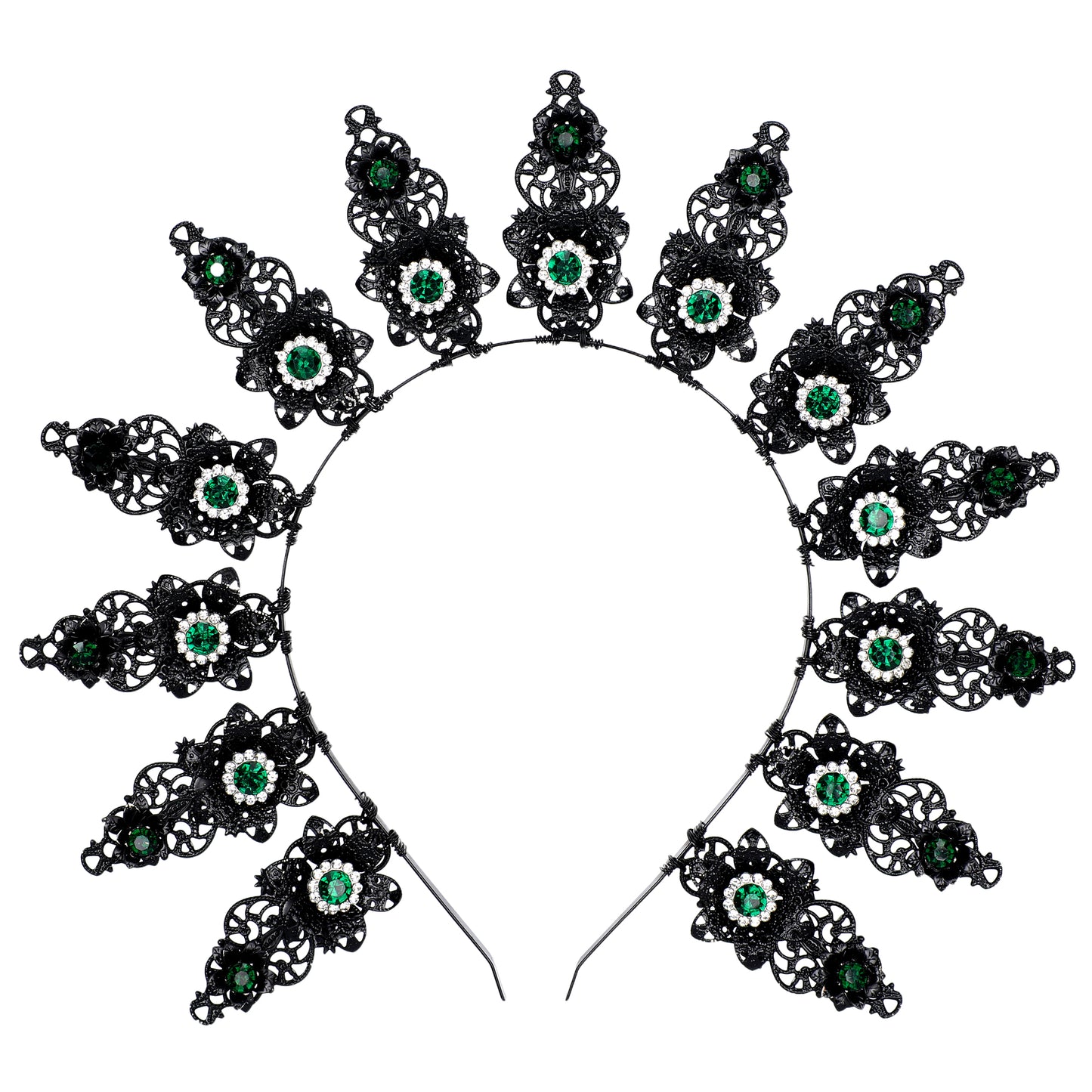 Black Halo Crown Headpiece Goddess Spiked Headband