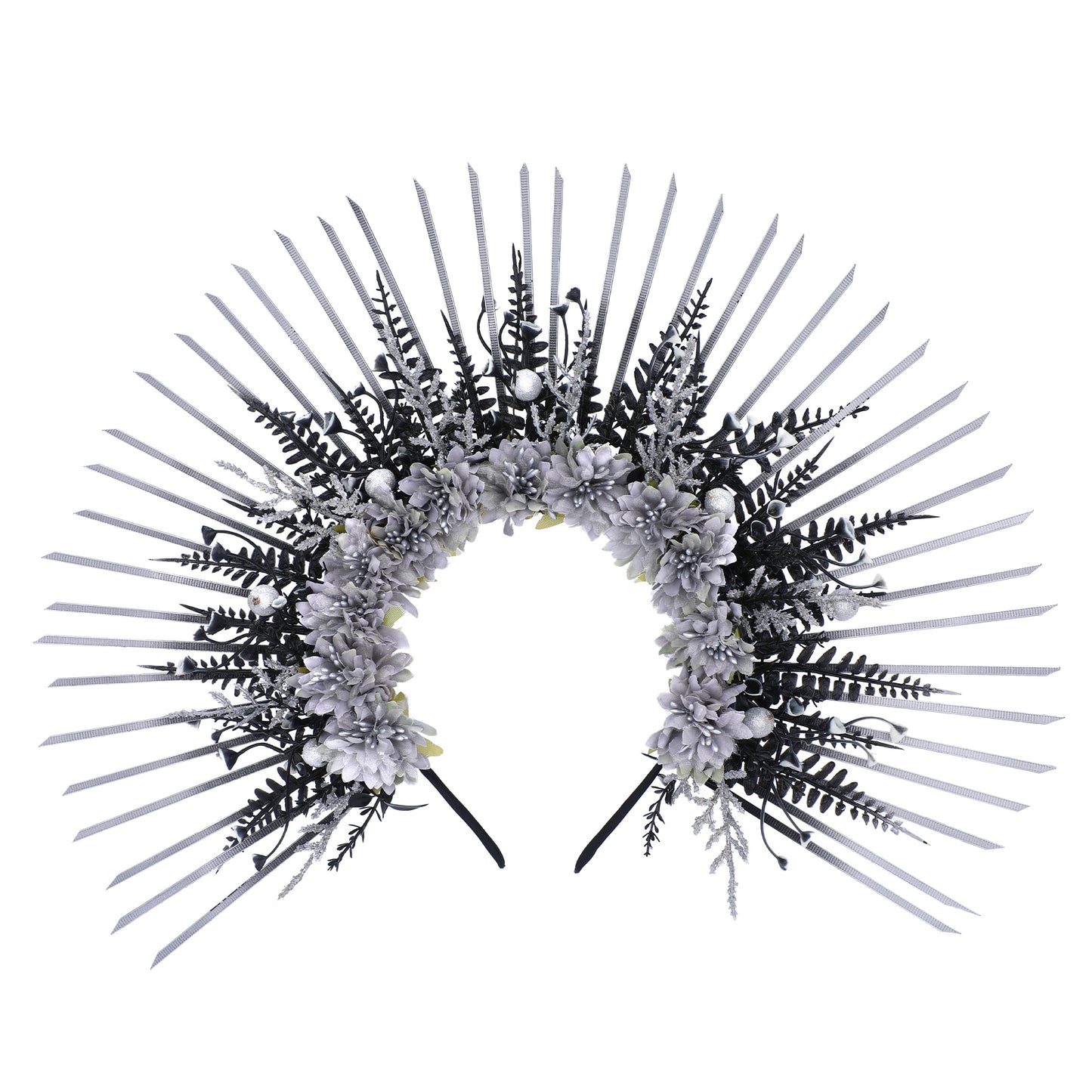 Halo Crown Gothic Headpiece Black