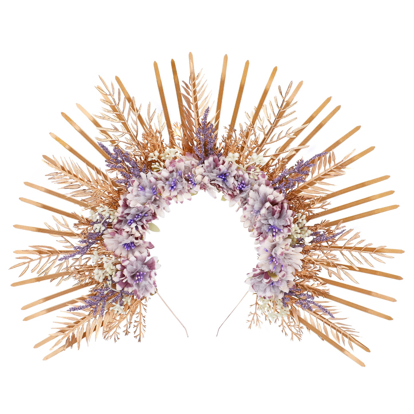 Queen Headpiece Sunburst Halo Headdress