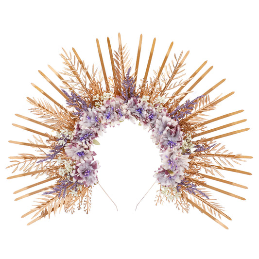 Queen Headpiece Sunburst Halo Headdress