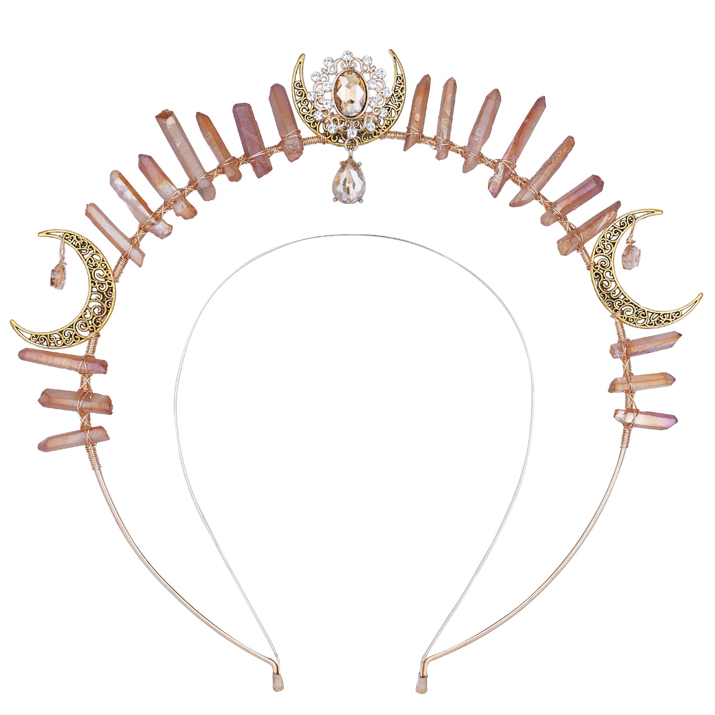 Halo Crown Gold Headpiece Moon Crown