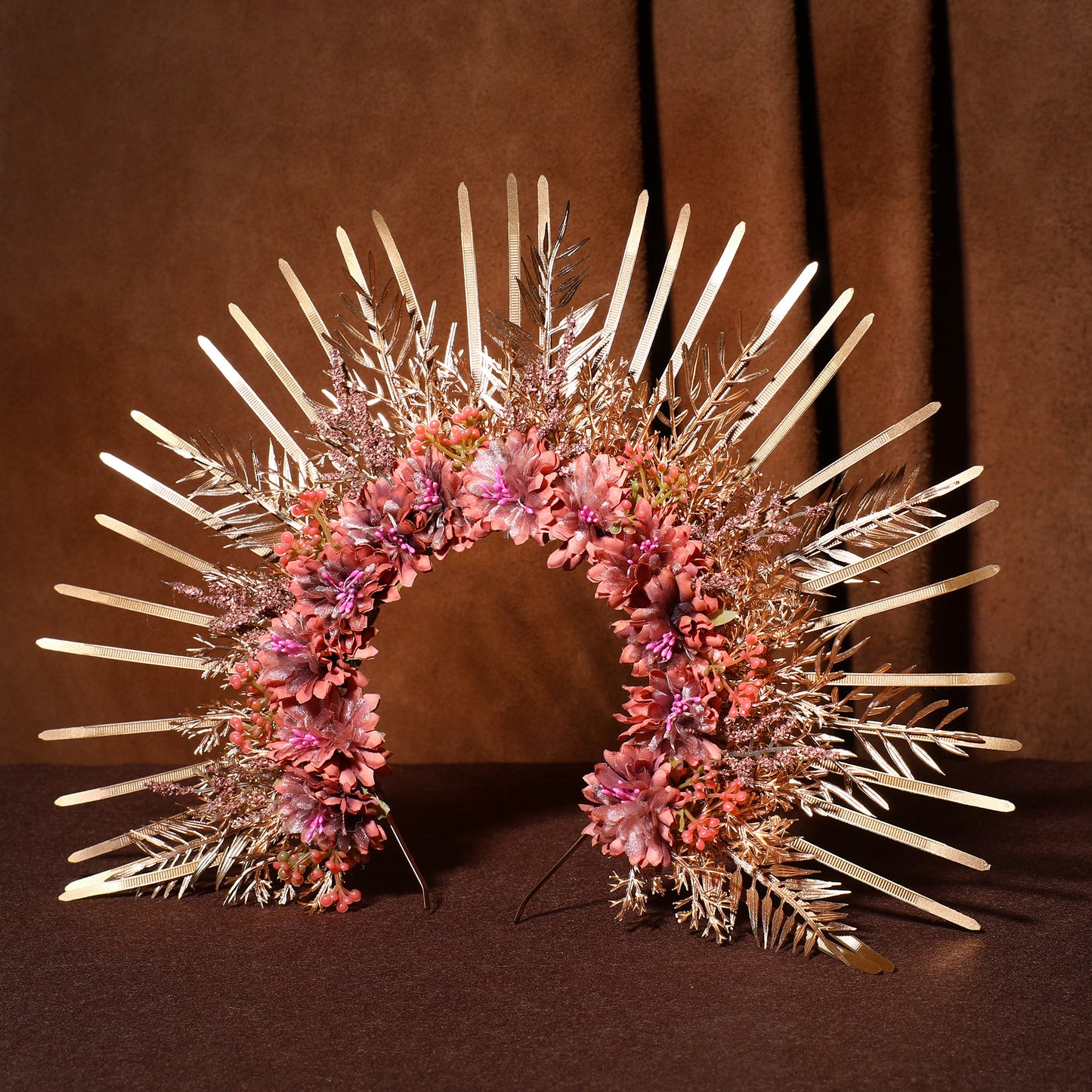 Sunburst Halo Crown Goddess Headpieces - Wedding Crown