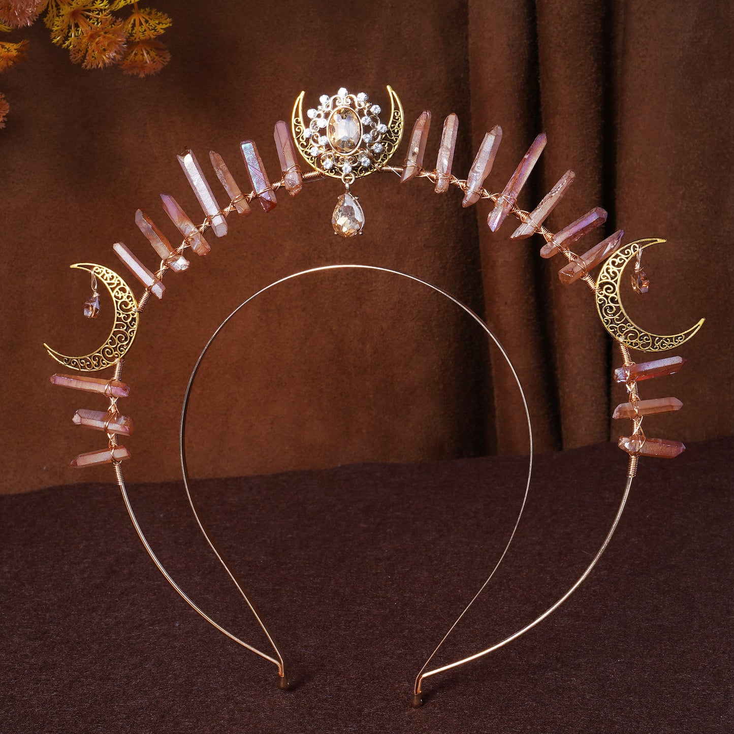 Halo Crown Gold Headpiece Moon Crown