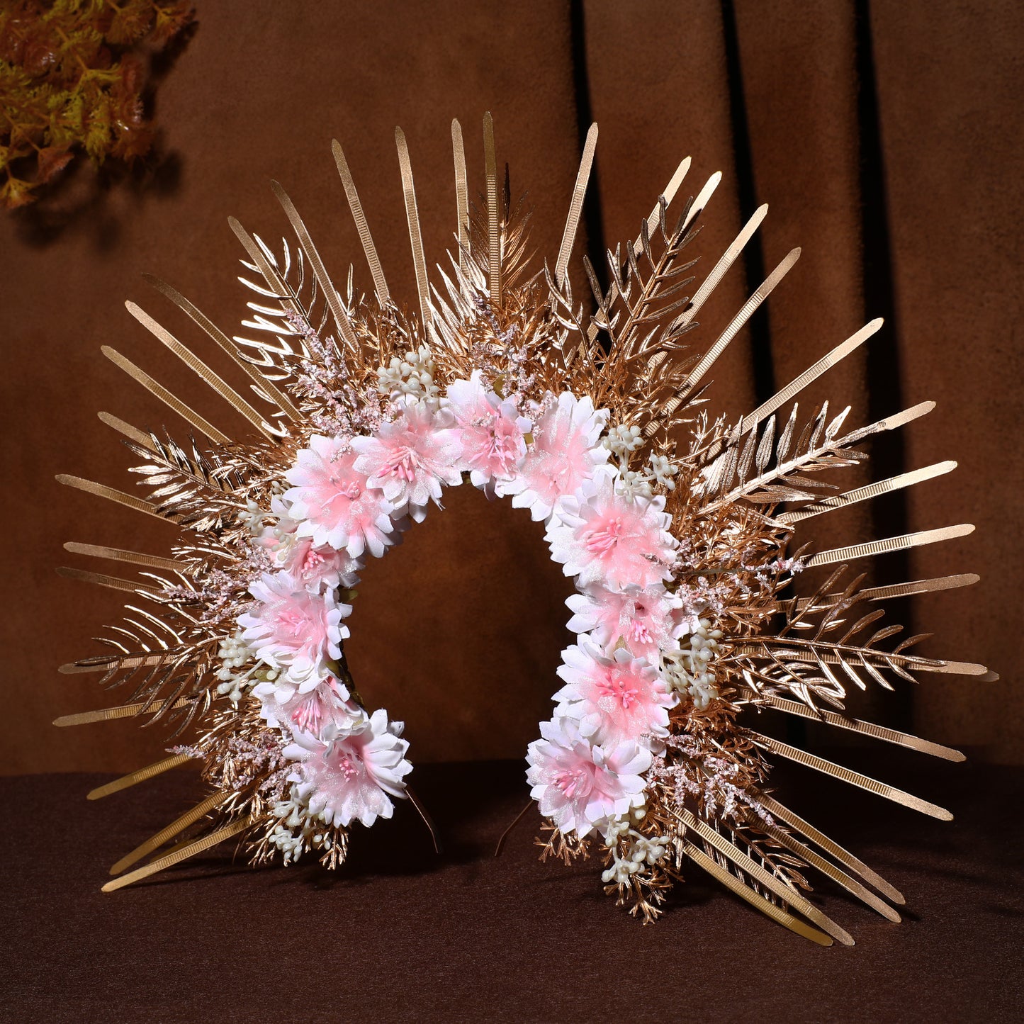Halo Crown Headband Pink - Spiked Sunburst Headpiece