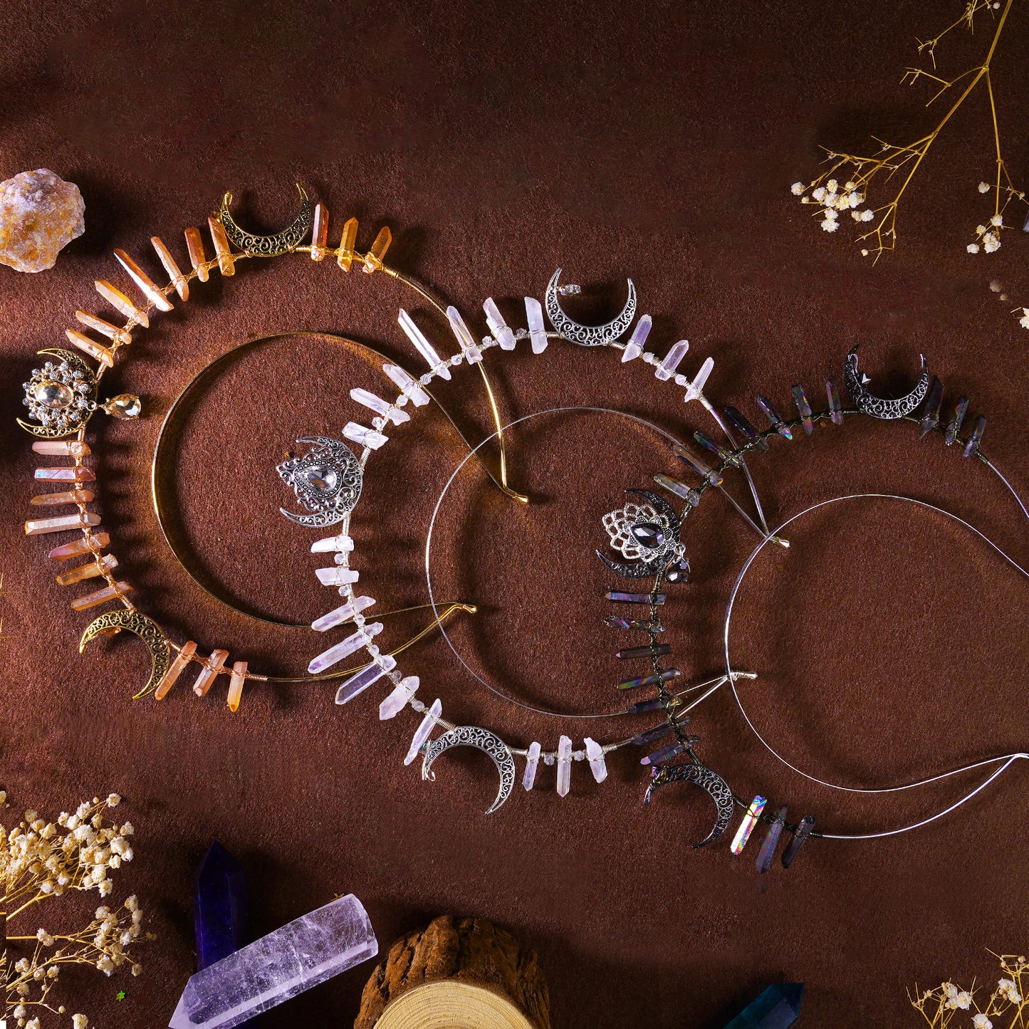 Halo Crown Gold Headpiece Moon Crown