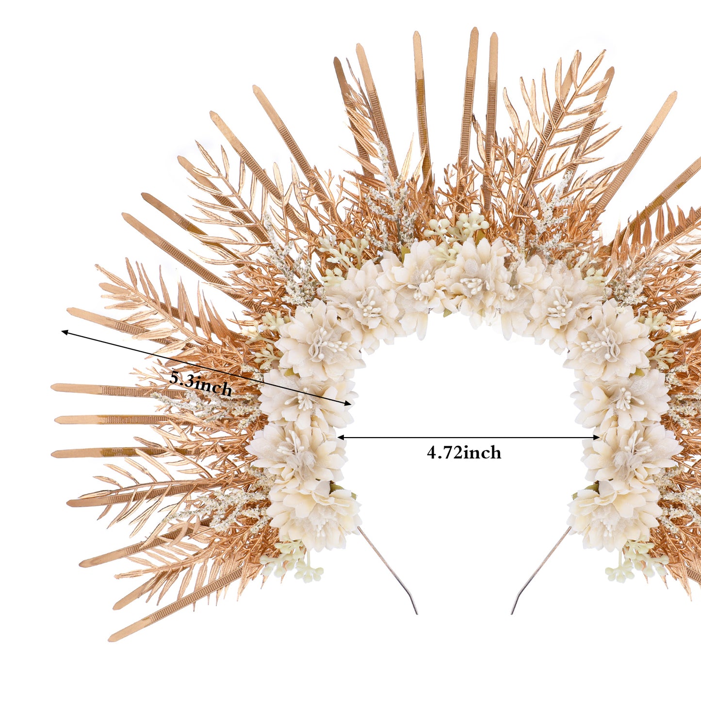 Spiked Halo Headband Sunburst Crown