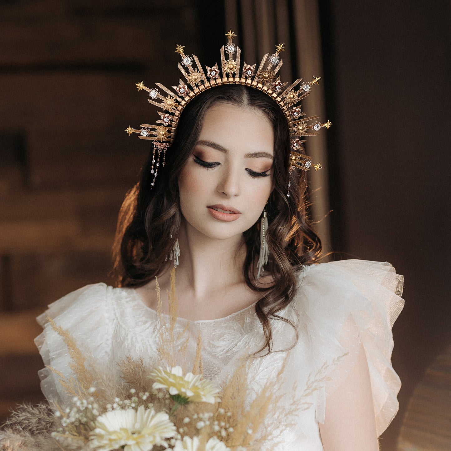 Star Halo Crown Headpiece - Sunburst Headband