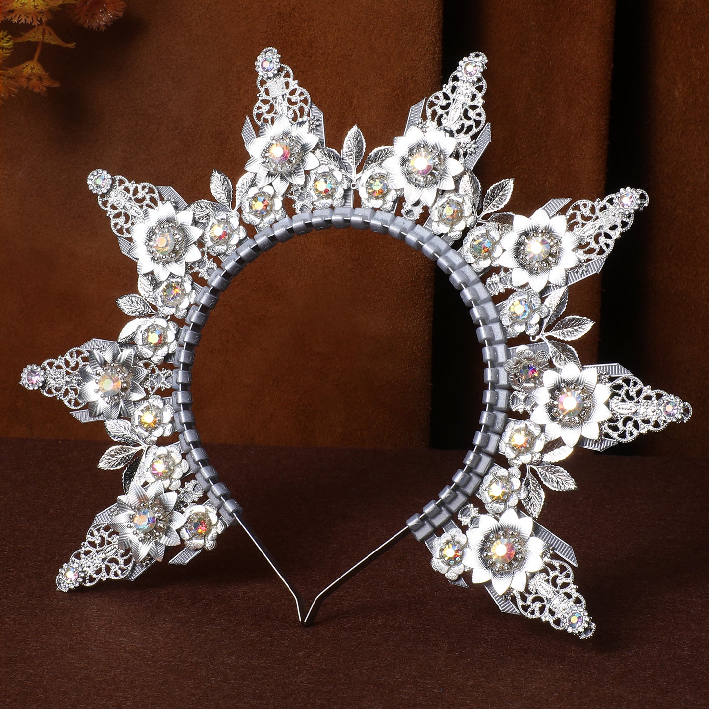 Silver Halo Crown Headband - Goddess Headpiece