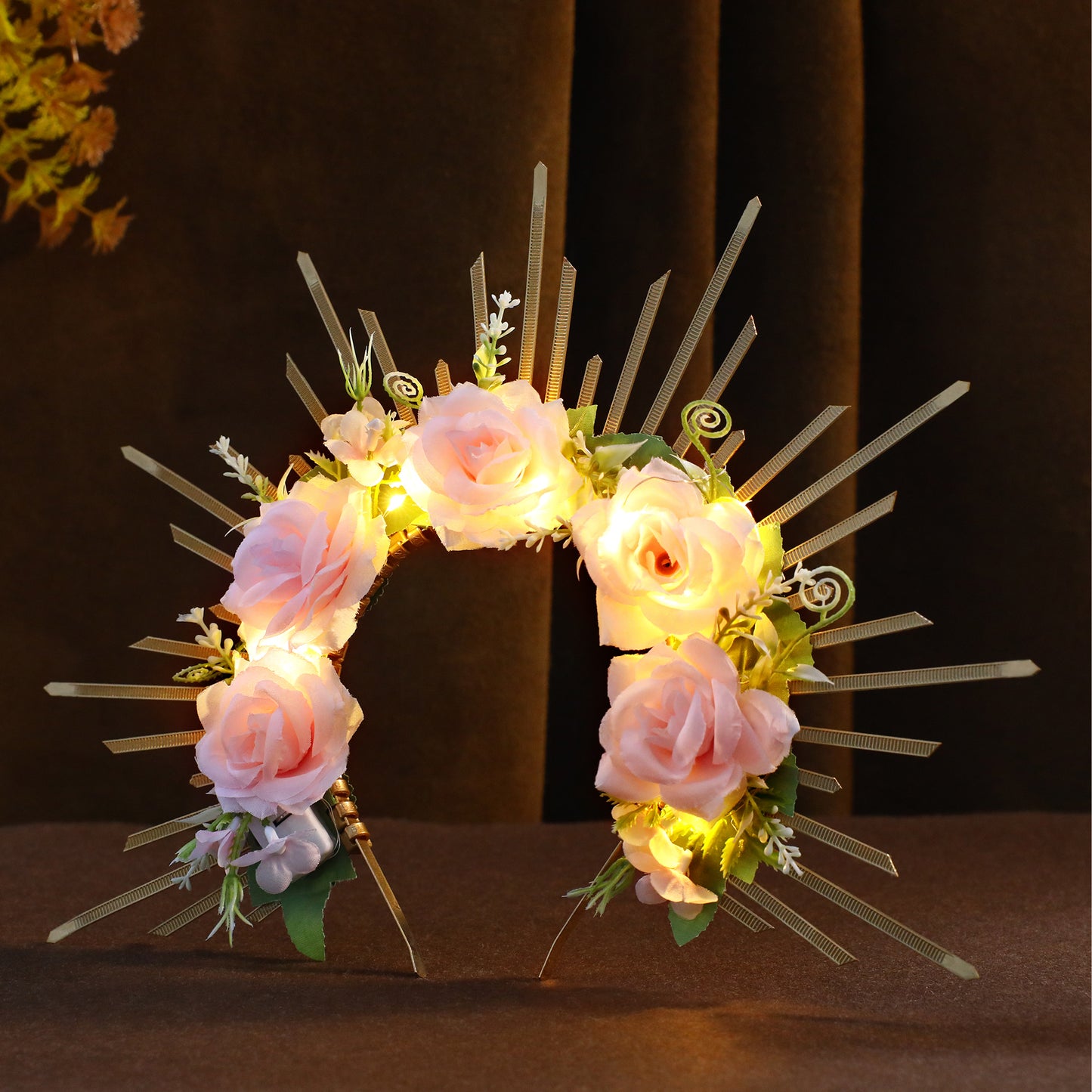 LED Flower Halo Crown - Fairy White Flower Costume Headband