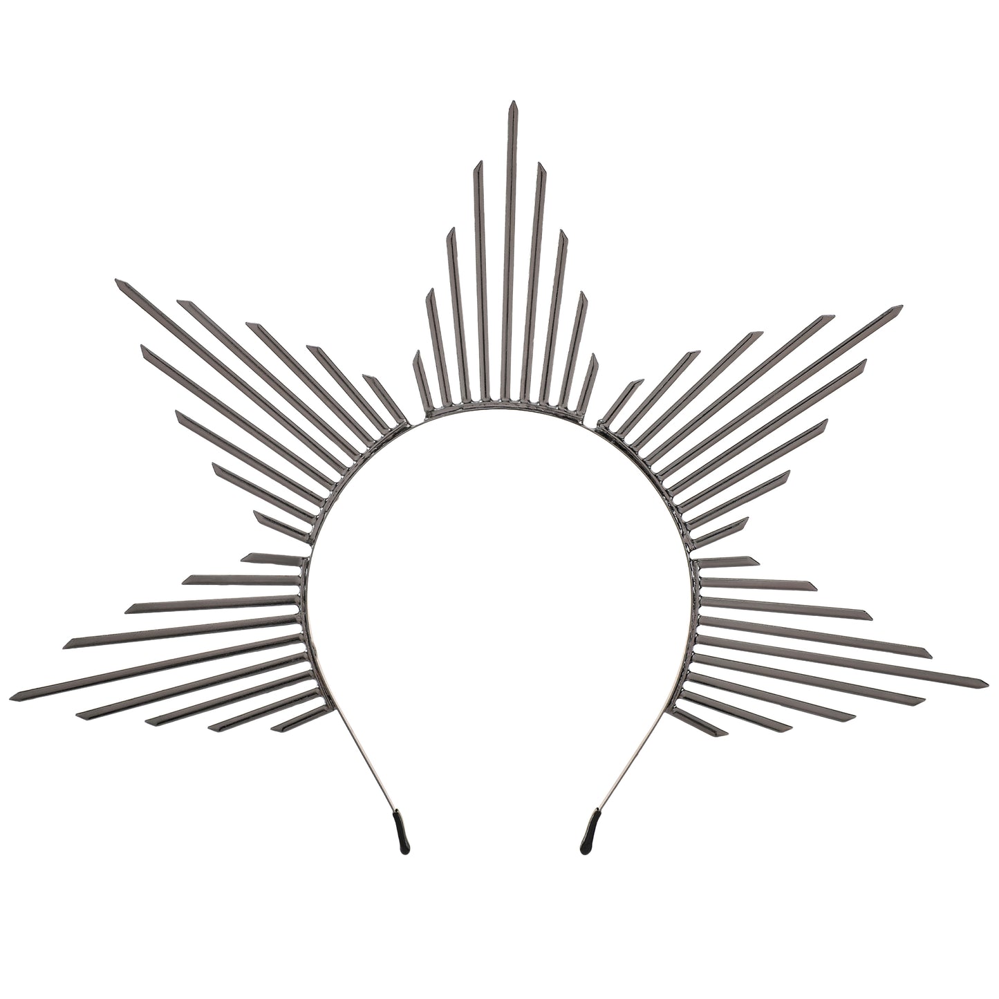 Heart's Horizon - Black Spiked Halo Crown
