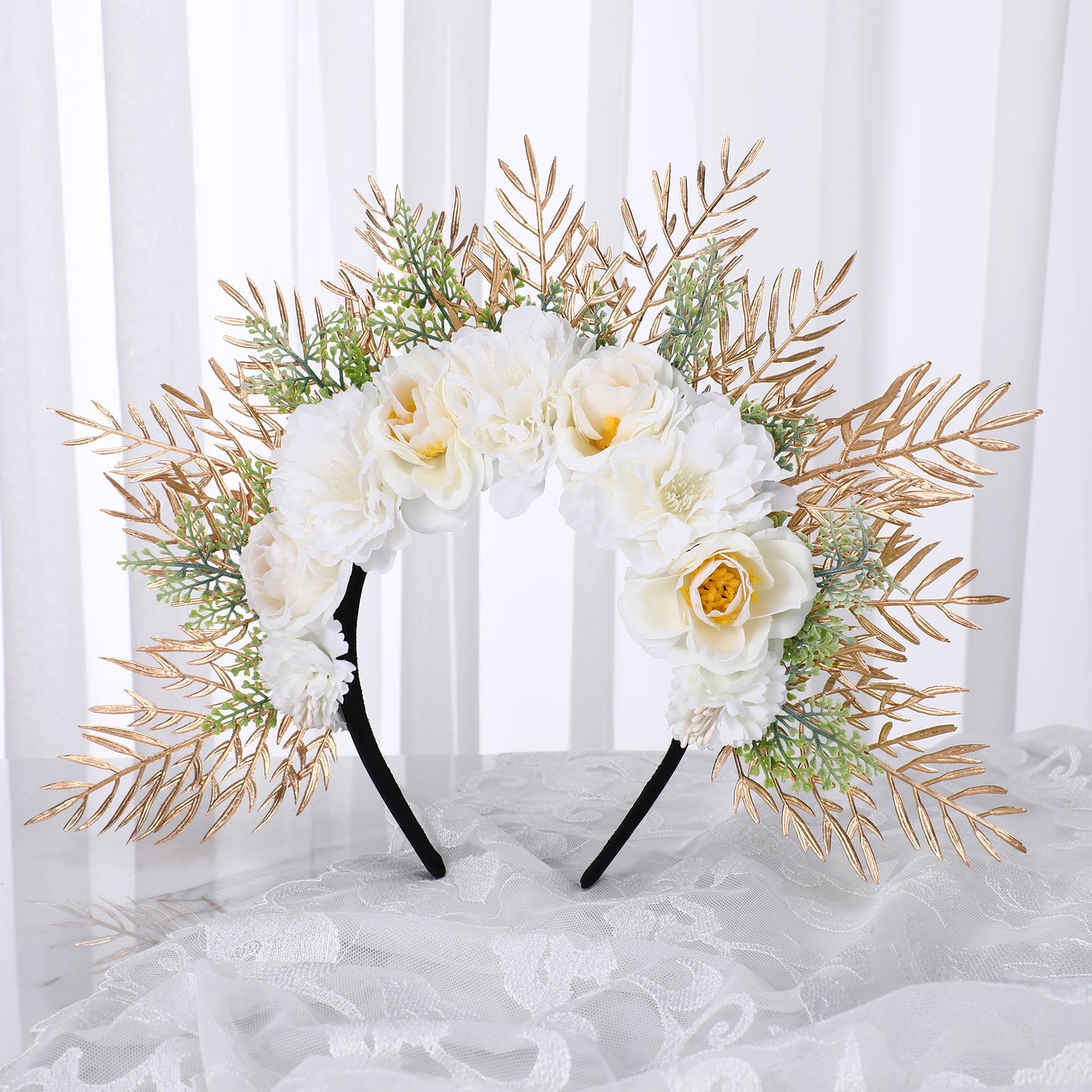Floral Woodland Wedding Crown Headpiece