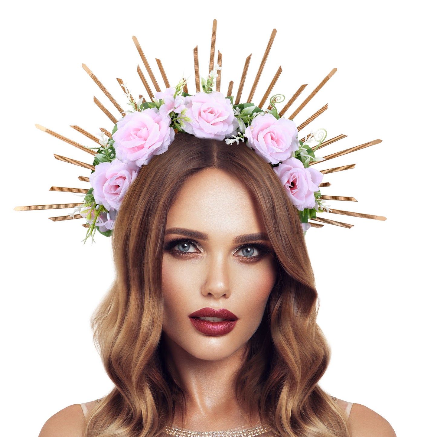 LED Flower Halo Crown - Fairy White Flower Costume Headband