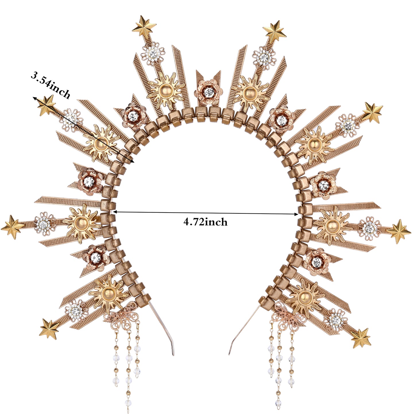 Star Halo Crown Headpiece - Sunburst Headband