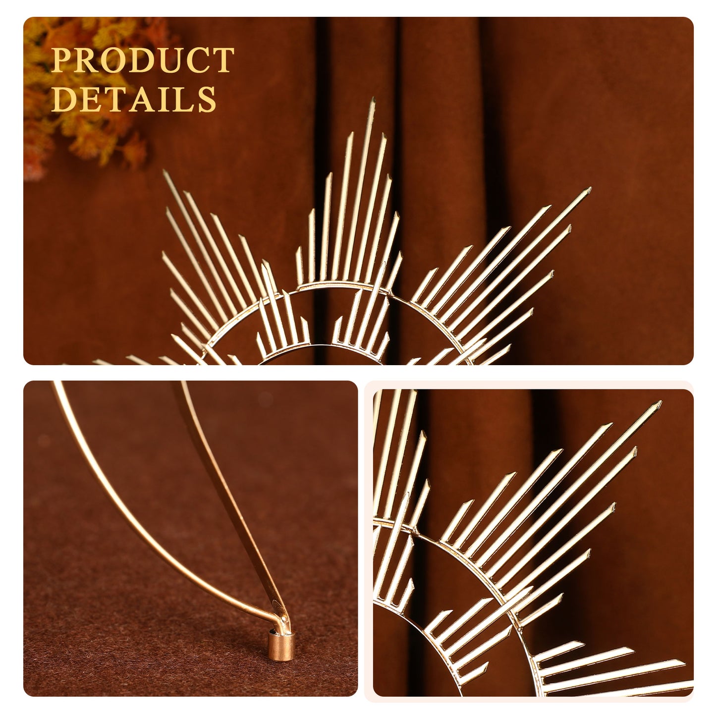 Rhythmic Joy - Golden Halo Crown Headpiece