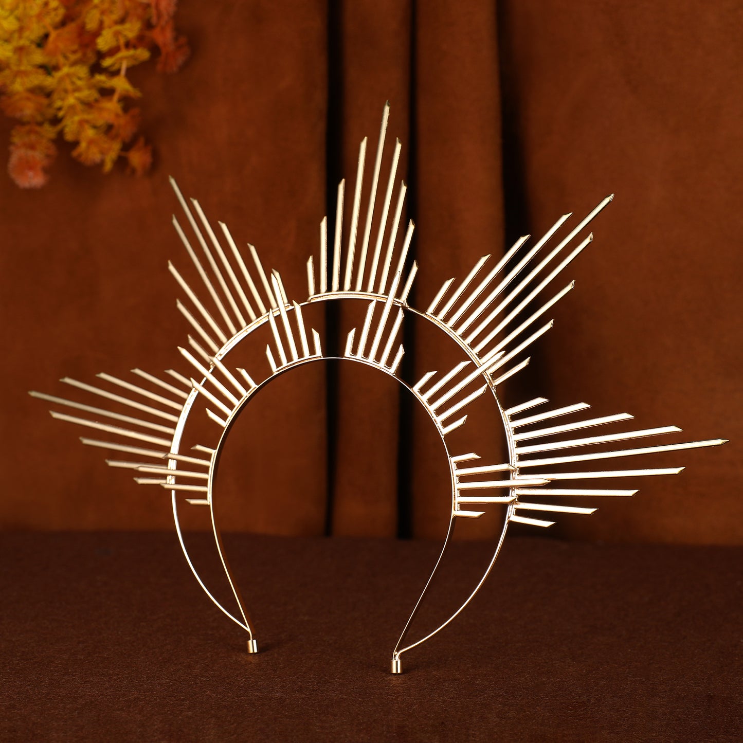 Rhythmic Joy - Golden Halo Crown Headpiece