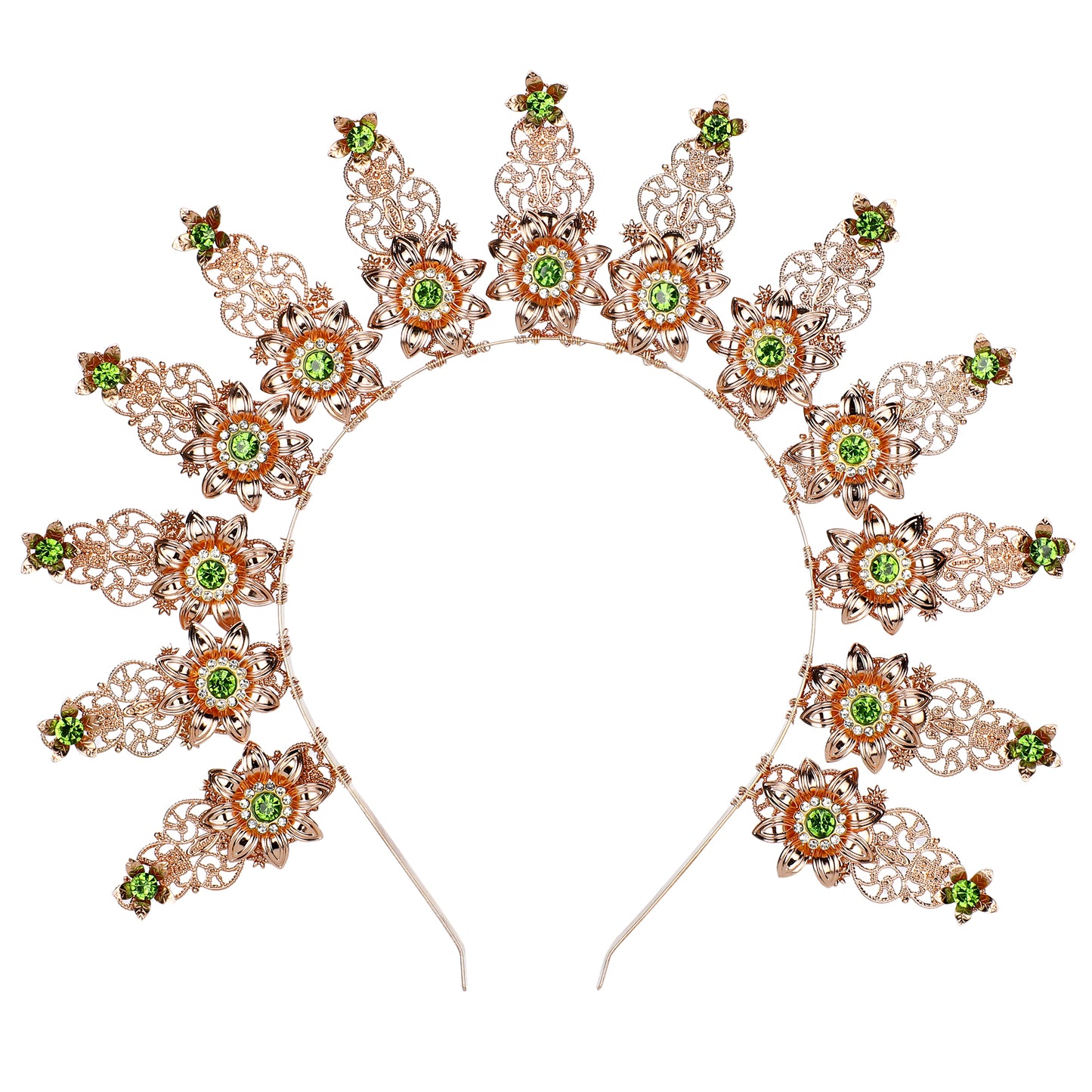 COSUCOS Gold Halo Crown Headpiece - Fairy Headband Wedding Goddess Crown
