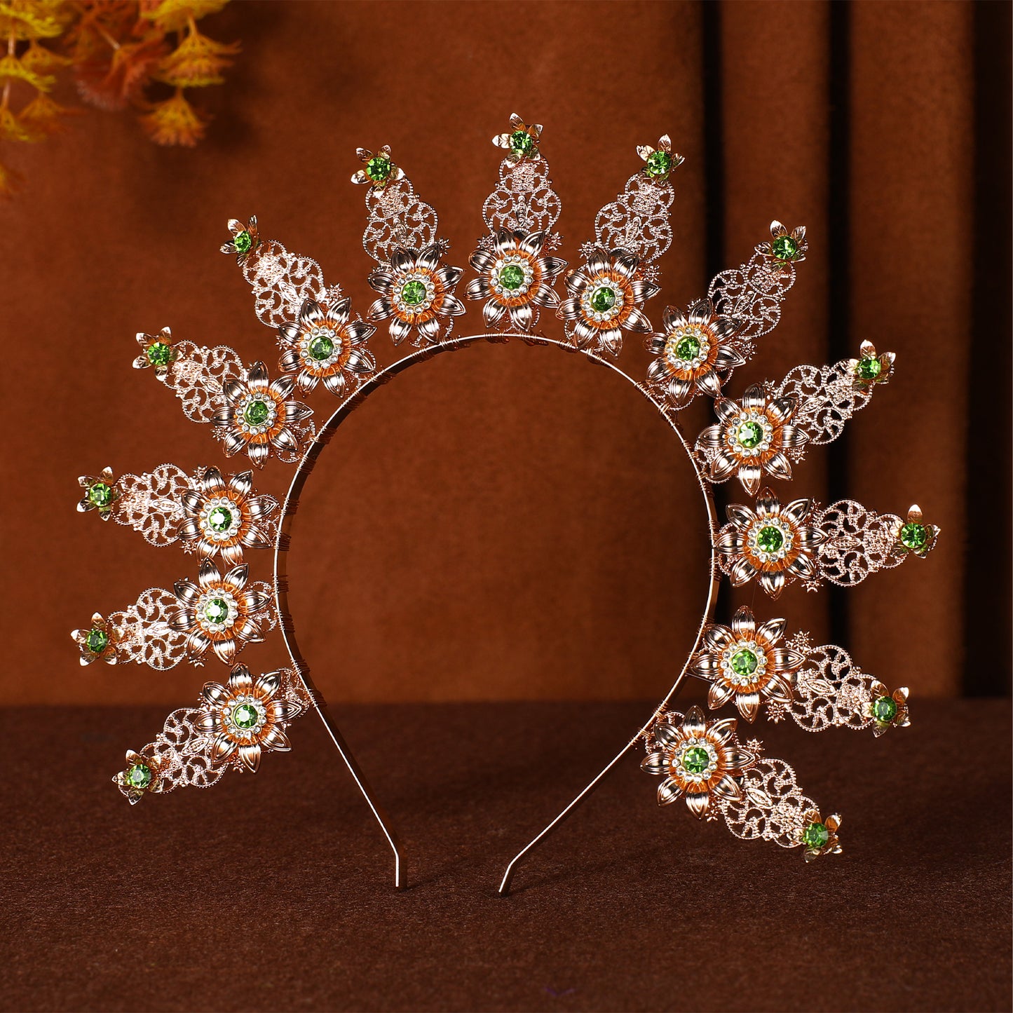 COSUCOS Gold Halo Crown Headpiece - Fairy Headband Wedding Goddess Crown