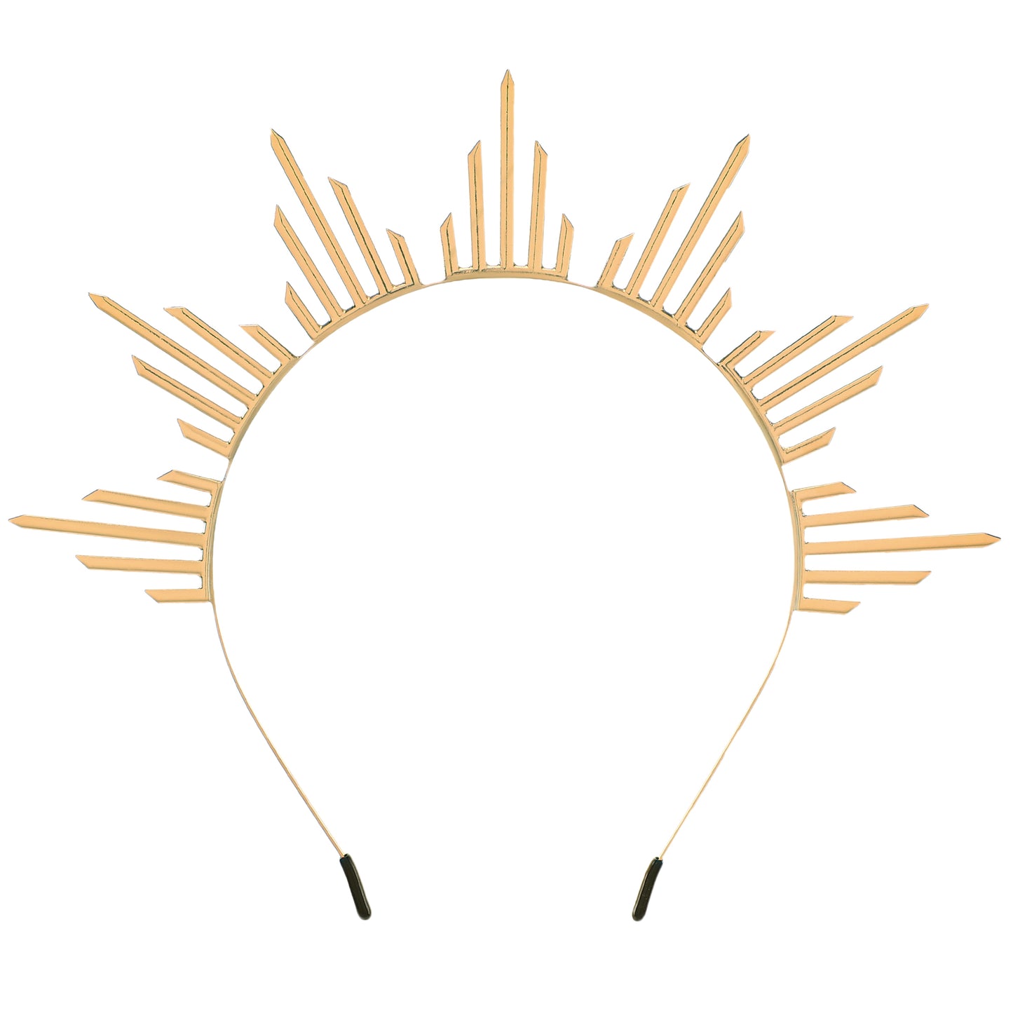 Blooming Allure - Sunburst Spiked Halo Crown