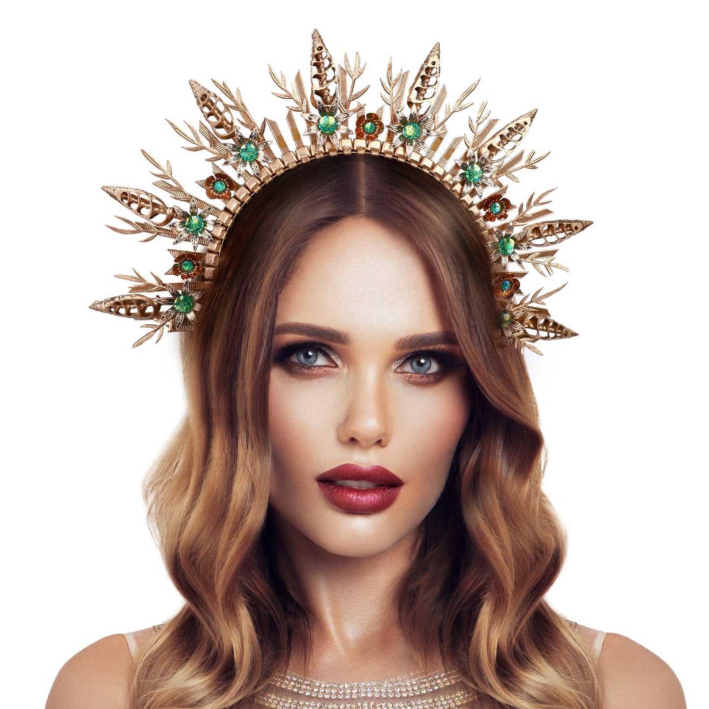 Mermaid Spiked Halo Crown Headpiece
