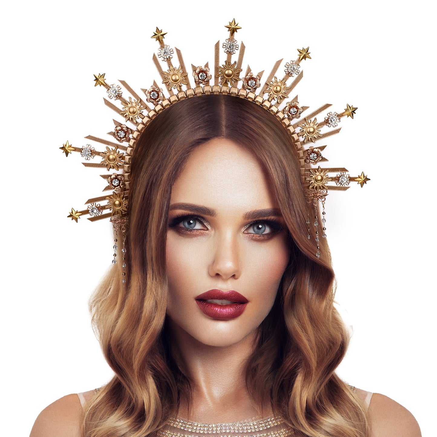 Star Halo Crown Headpiece - Sunburst Headband