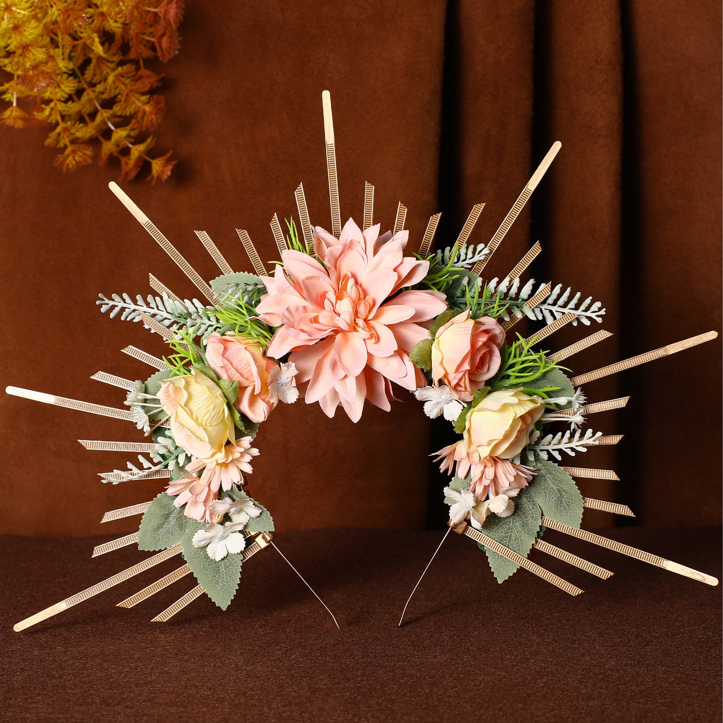 Fairy Handmade Halo Crown - Women Rose Flower Halo Crown Greek Goddess