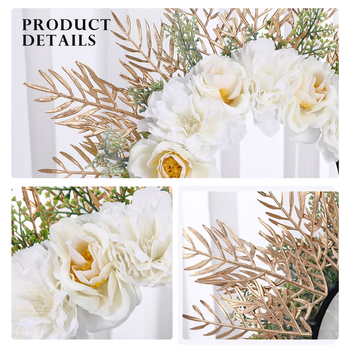 Floral Woodland Wedding Crown Headpiece