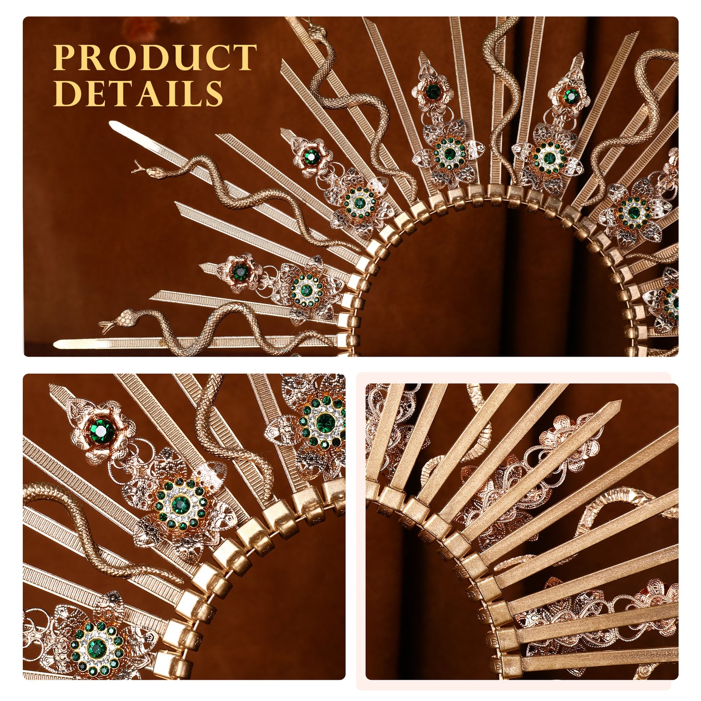 Bulk Medusa Snake Halo Crown Headpiece