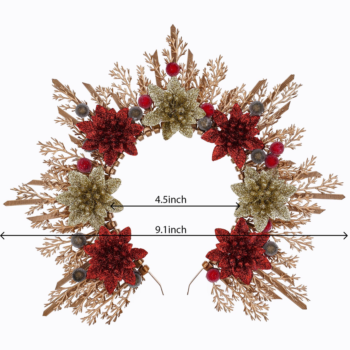 Christmas Flower Halo Crown - Floral Halo Headband