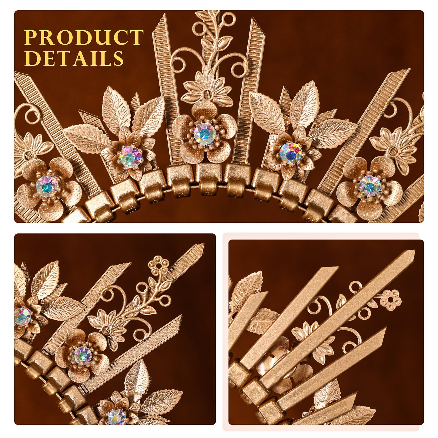 COSUCOS Goddess Halo Sunburst Spike Crown - Cosplay Greek Costume Headband Crown Halloween Liberty Queen