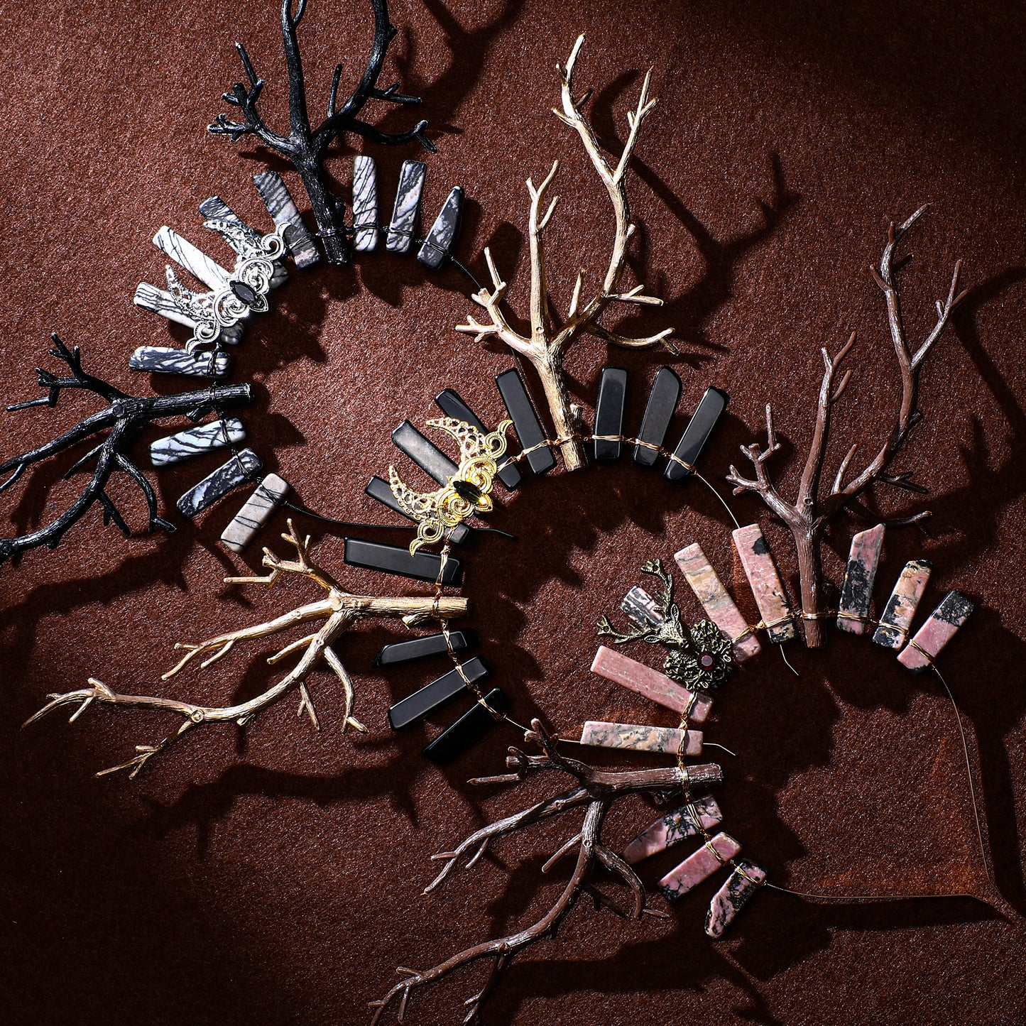 Black Forest Witch Crown Deer Antler Headband
