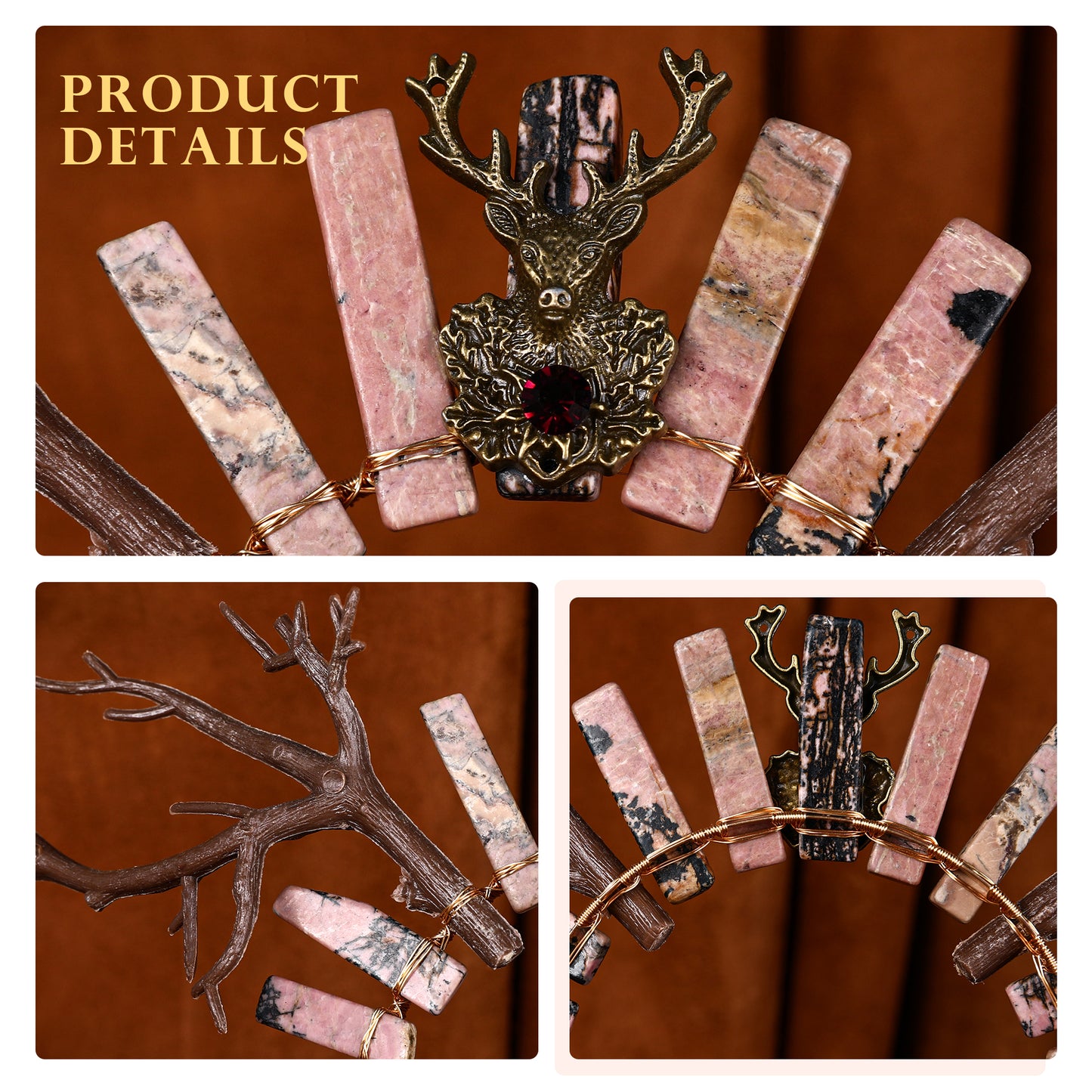 Forest Deer Horns Headband Woodland Fairy Crown