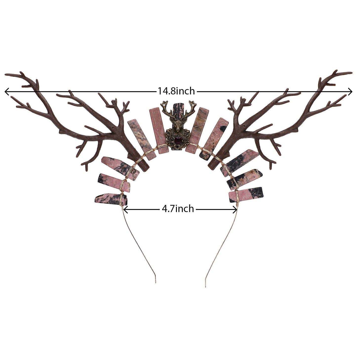 Forest Deer Horns Headband Woodland Fairy Crown