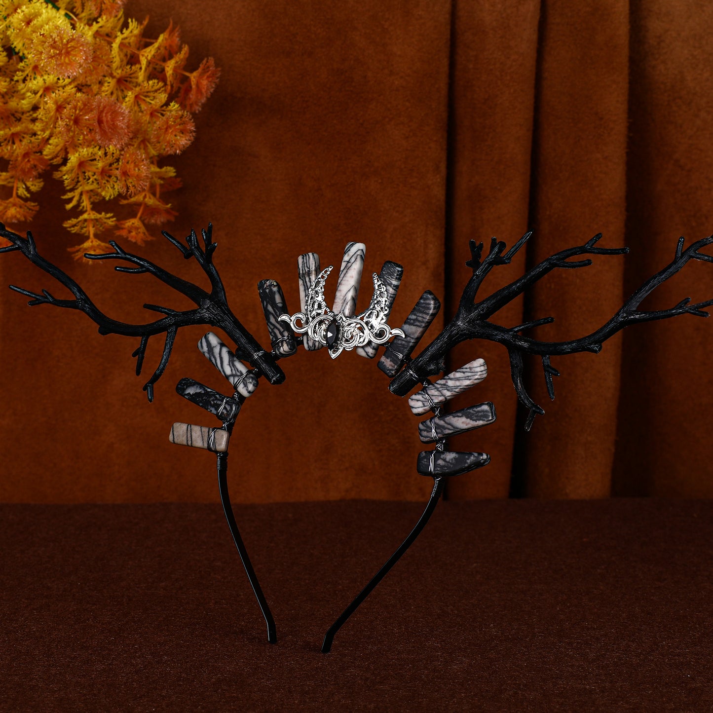 Black Forest Witch Crown Deer Antler Headband