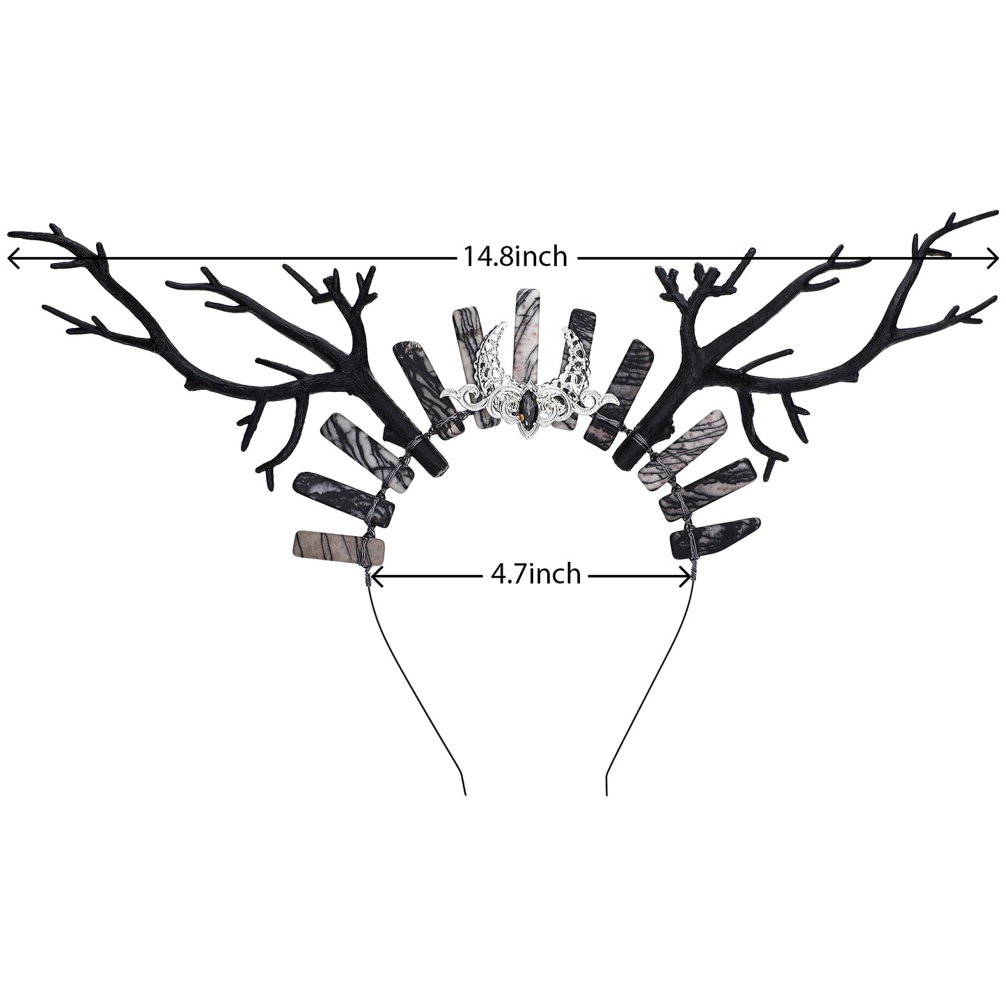 Black Forest Witch Crown Deer Antler Headband