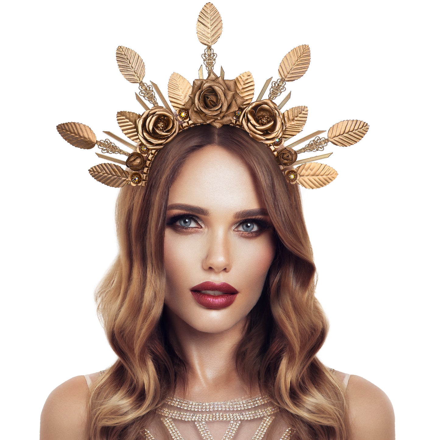 Flower Crown Sun Goddess Halo Headpiece