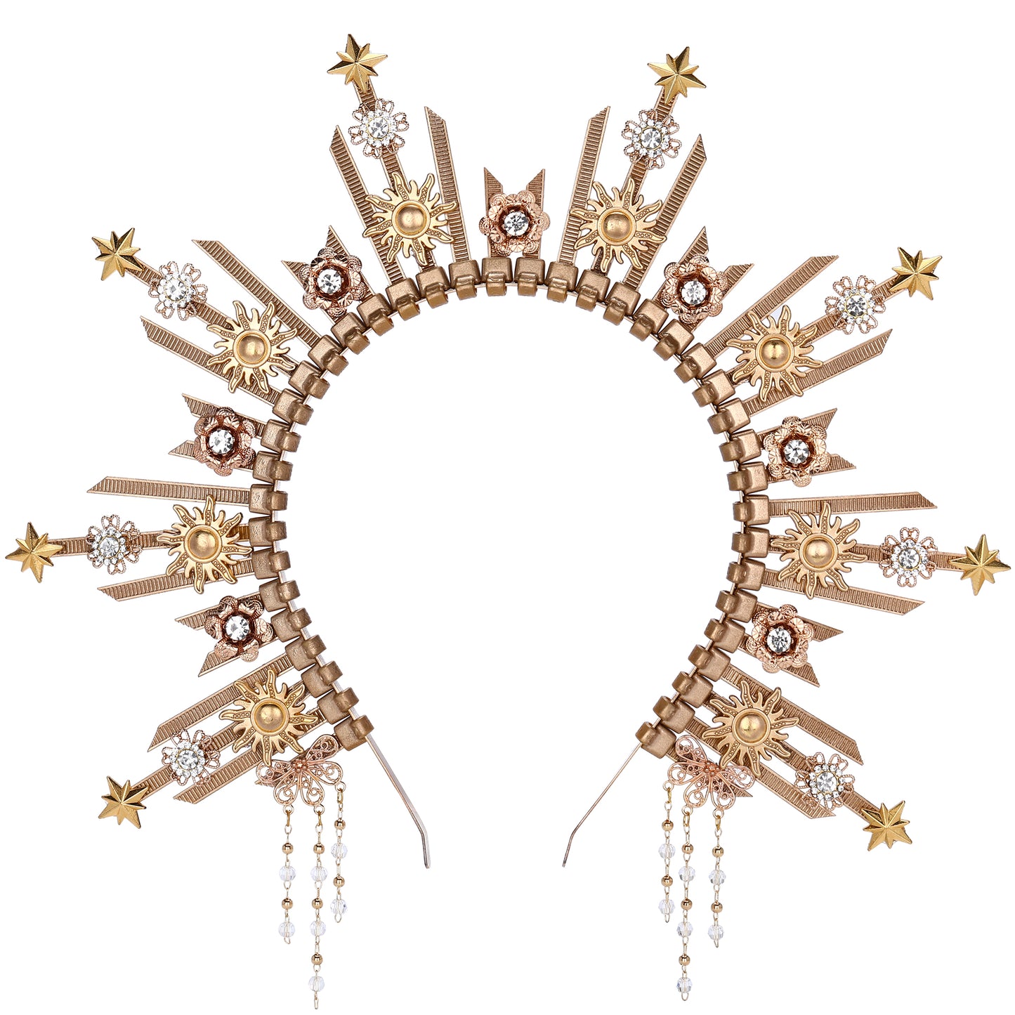 Star Halo Crown Headpiece - Sunburst Headband