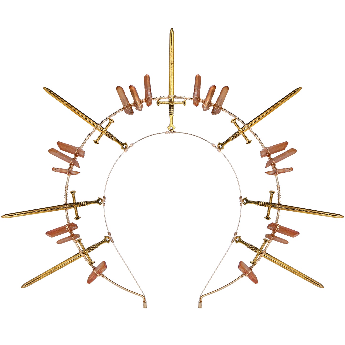 Gold Spike Headband Virgin Mary Crowns
