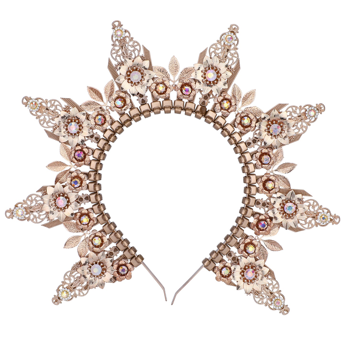 Sunburst Headband Spiked Headwear Halo Crowns