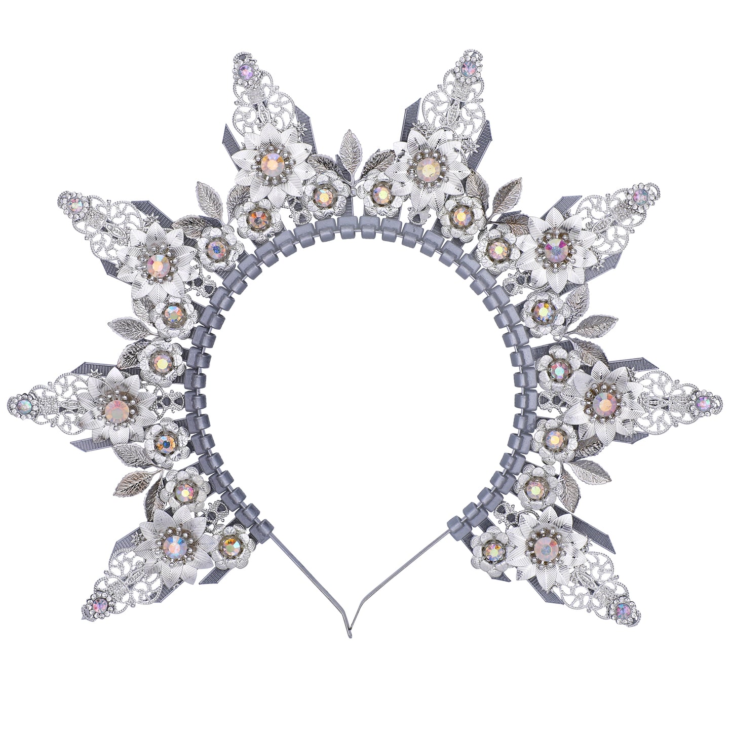 Silver Halo Crown Headband - Goddess Headpiece