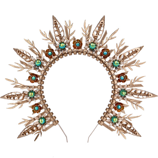Mermaid Spiked Halo Crown Headpiece
