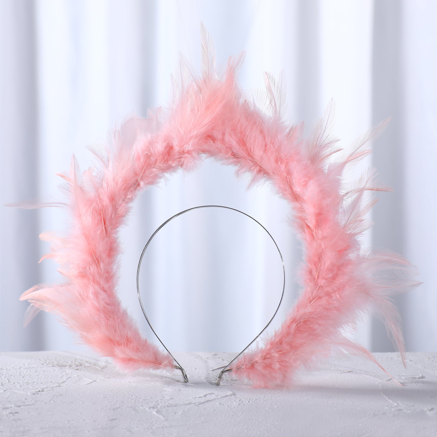 COSUCOS Angel Feather Halo Crown Pink