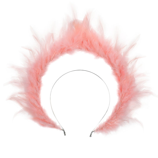 COSUCOS Angel Feather Halo Crown Pink