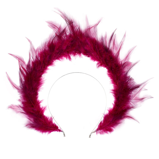 COSUCOS Angel Halo Headband Feather Crown